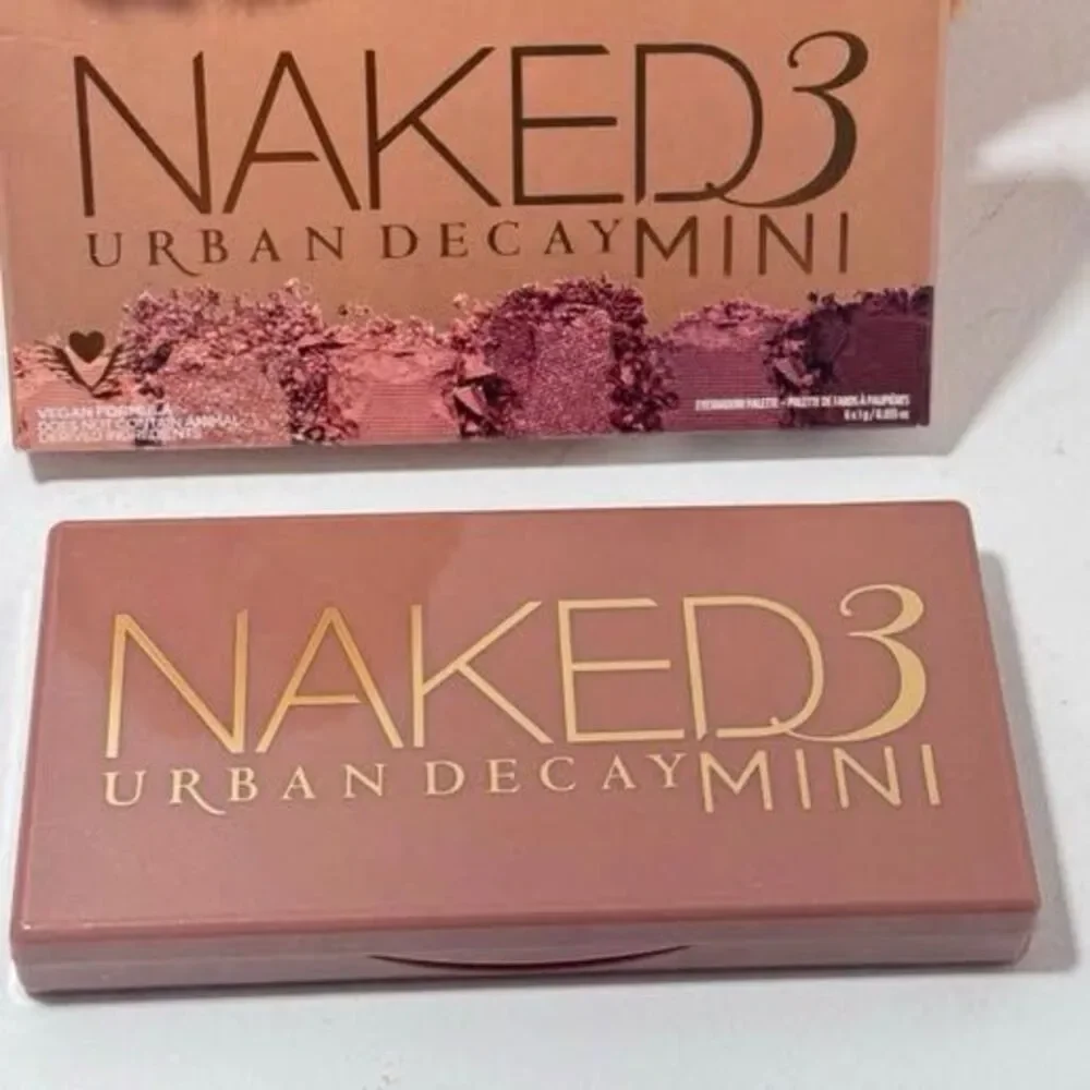 New Urban Decay Naked 3 MINI Eyeshadow Palette neutral Pink shimmer